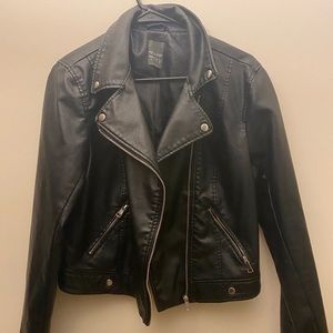 Vegan Faux Leather Jacket by Denim.Co